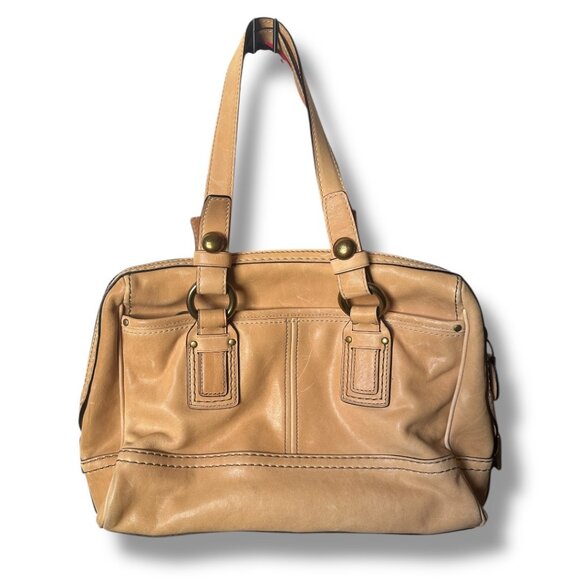 Coach Legacy Leather RARE Y2K Lily Satchel Bag 65th Anniversary in Camel Brown - Picture 2 of 11